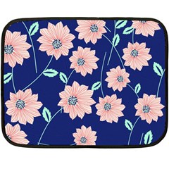 Floral Double Sided Fleece Blanket (mini)  by Sobalvarro