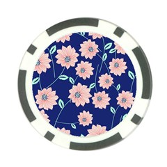 Floral Poker Chip Card Guard (10 Pack) by Sobalvarro
