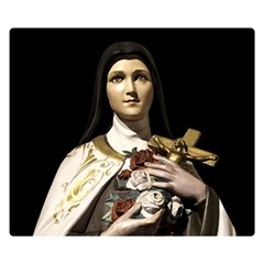 Virgin Mary Sculpture Dark Scene Double Sided Flano Blanket (small)  by dflcprintsclothing