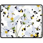Tree poppies  Double Sided Fleece Blanket (Medium)  58.8 x47.4  Blanket Back
