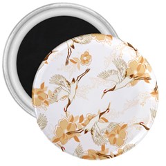 Birds And Flowers  3  Magnets by Sobalvarro