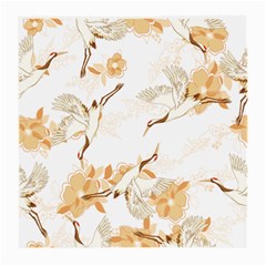 Birds And Flowers  Medium Glasses Cloth by Sobalvarro