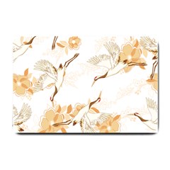 Birds And Flowers  Small Doormat  by Sobalvarro