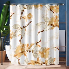 Birds And Flowers  Shower Curtain 60  X 72  (medium)  by Sobalvarro