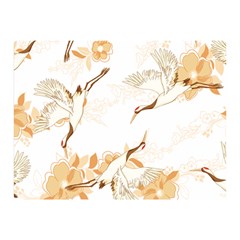 Birds And Flowers  Double Sided Flano Blanket (mini)  by Sobalvarro