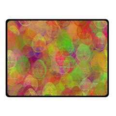 Easter Egg Colorful Texture Double Sided Fleece Blanket (small)  by Dutashop