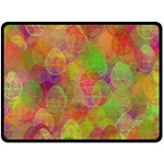 Easter Egg Colorful Texture Double Sided Fleece Blanket (Large)  80 x60  Blanket Back