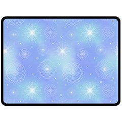 Heavenly Flowers Double Sided Fleece Blanket (large)  by SychEva