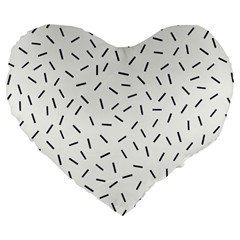 Rain  Large 19  Premium Flano Heart Shape Cushions by Sobalvarro