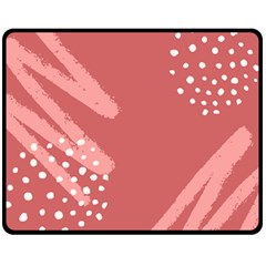 Terracota  Double Sided Fleece Blanket (medium)  by Sobalvarro
