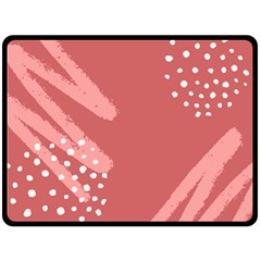 Terracota  Double Sided Fleece Blanket (large)  by Sobalvarro
