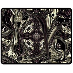 Honey Glazed Cross Double Sided Fleece Blanket (medium)  by MRNStudios