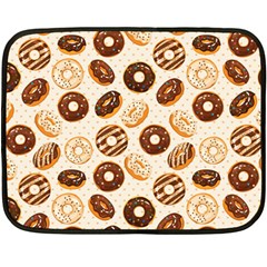 Chocolate Donut Love Double Sided Fleece Blanket (mini)  by designsbymallika