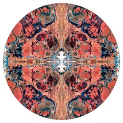Abstract Marbled Patterns Round Trivet