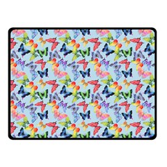 Beautiful Bright Butterflies Are Flying Fleece Blanket (small) by SychEva