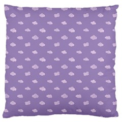 Pink Clouds On Purple Background Standard Flano Cushion Case (two Sides)