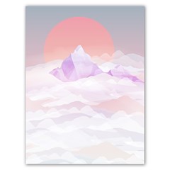 Mountain Sunset Above Clouds Poster 18  X 24  by Givinglala