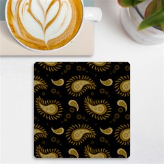 Floral Pattern Paisley Style Paisley Print  Doodle Background Uv Print Square Tile Coaster  by Eskimos