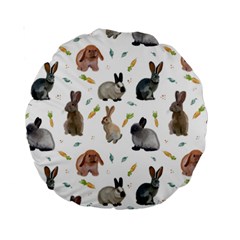 Cute Bunny Standard 15  Premium Round Cushions