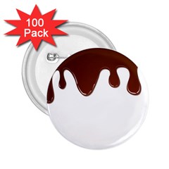 Chocolate 2 25  Buttons (100 Pack) 