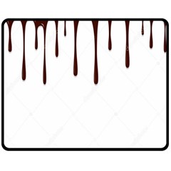 Illustration-chocolate-dropping-chocolate-background-vector Fleece Blanket (medium)  by nate14shop