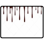 Illustration-chocolate-dropping-chocolate-background-vector Double Sided Fleece Blanket (Large)  80 x60  Blanket Back