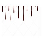 Illustration-chocolate-dropping-chocolate-background-vector Double Sided Flano Blanket (Large)  Blanket Back