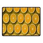 Oranges Slices  Pattern Double Sided Fleece Blanket (Small)  45 x34  Blanket Front