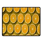 Oranges Slices  Pattern Double Sided Fleece Blanket (Small)  45 x34  Blanket Back