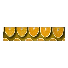Orange Slices Cross Sections Pattern Velvet Scrunchie