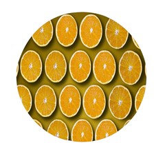 Orange Slices Cross Sections Pattern Mini Round Pill Box (pack Of 3)