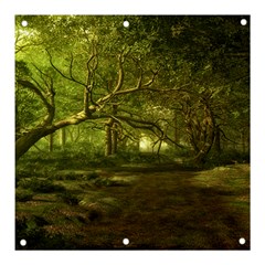 Nature Greenforest Trees Tree Landscape Banner And Sign 3  X 3 