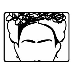 Frida Kahlo  Double Sided Fleece Blanket (small)  by Sobalvarro