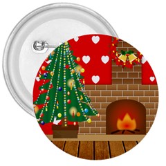 Christmas Room 3  Buttons by artworkshop