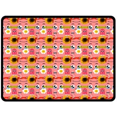 Egg Eyes One Side Fleece Blanket (large) by Sparkle