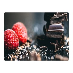 Chocolate Dark Premium Plush Fleece Blanket (mini) by artworkshop