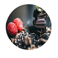 Chocolate Dark Mini Round Pill Box (pack Of 5)