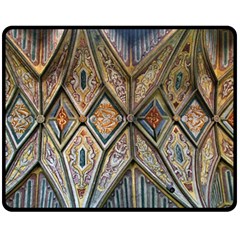 Church Ceiling Mural Architecture Fleece Blanket (medium) by Ravend