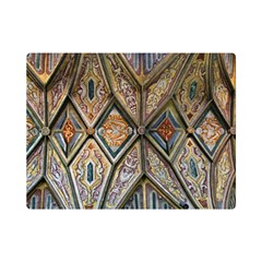 Church Ceiling Mural Architecture One Side Premium Plush Fleece Blanket (mini) by Ravend