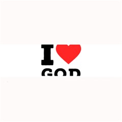 I Love God Large Bar Mat by ilovewhateva