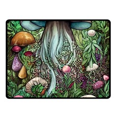 Craft Mushroom Fleece Blanket (small) by GardenOfOphir