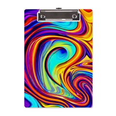 Fluid Art Pattern A5 Acrylic Clipboard