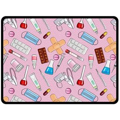 Medical Two Sides Fleece Blanket (large) by SychEva