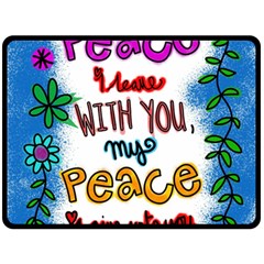 Christian Christianity Religion Two Sides Fleece Blanket (large) by Celenk