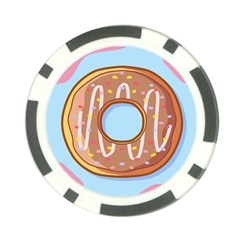 Dessert Food Donut Sweet Decor Chocolate Bread Poker Chip Card Guard (10 Pack)