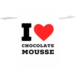 I Love Chocolate Mousse Lightweight Drawstring Pouch (xl)