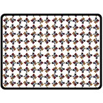 Mixed Abstract Colors Pattern Two Sides Fleece Blanket (Large) 80 x60  Blanket Front