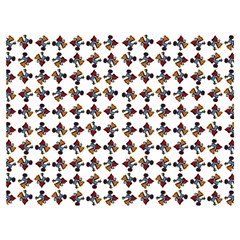 Mixed Abstract Colors Pattern Premium Plush Fleece Blanket (extra Small) by dflcprintsclothing