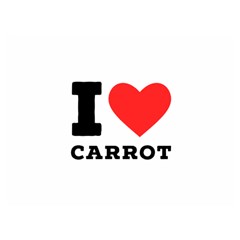 I Love Carrots  Two Sides Premium Plush Fleece Blanket (extra Small) by ilovewhateva
