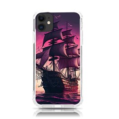 Ship Pirate Adventure Landscape Ocean Sun Heaven Iphone 11 Tpu Uv Print Case